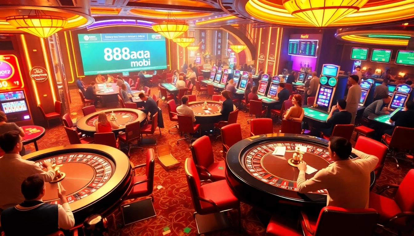 Experience the thrills of online gaming with '88aa mobi' as players engage in exciting casino games.