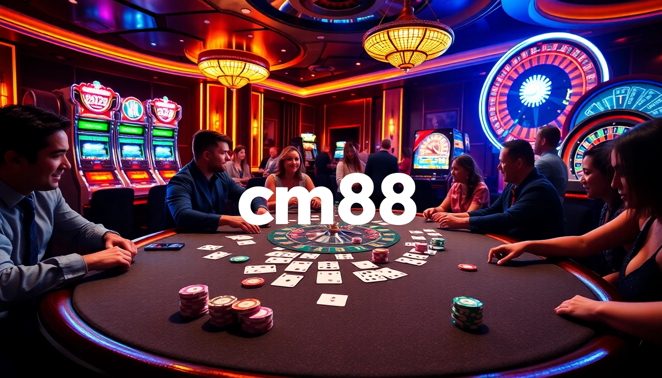 Experience the thrill of cm88 casino games with dynamic poker action, vibrant slot machines, and engaging atmosphere.