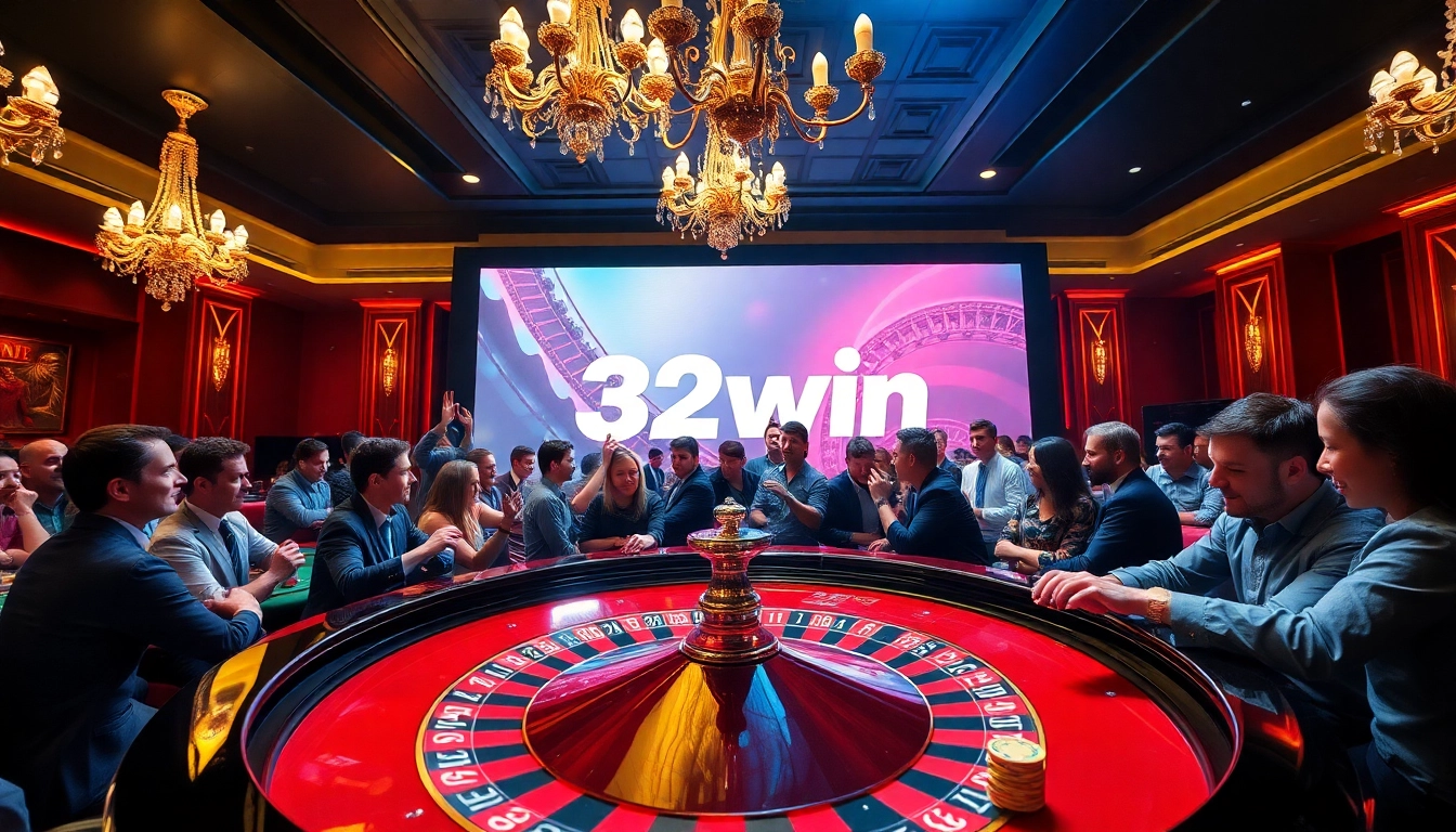 Exciting gameplay at a 32win casino with roulette and high-stakes action.