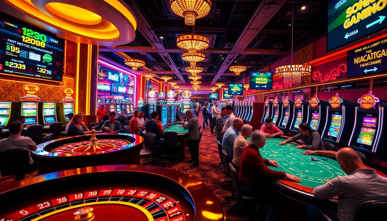 Capture the excitement of players at a casino featuring betting games related to https://nhacaita88.contact/ for a thrilling experience.